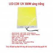 Chip LED COB siêu sáng 12V 300W sáng trắng